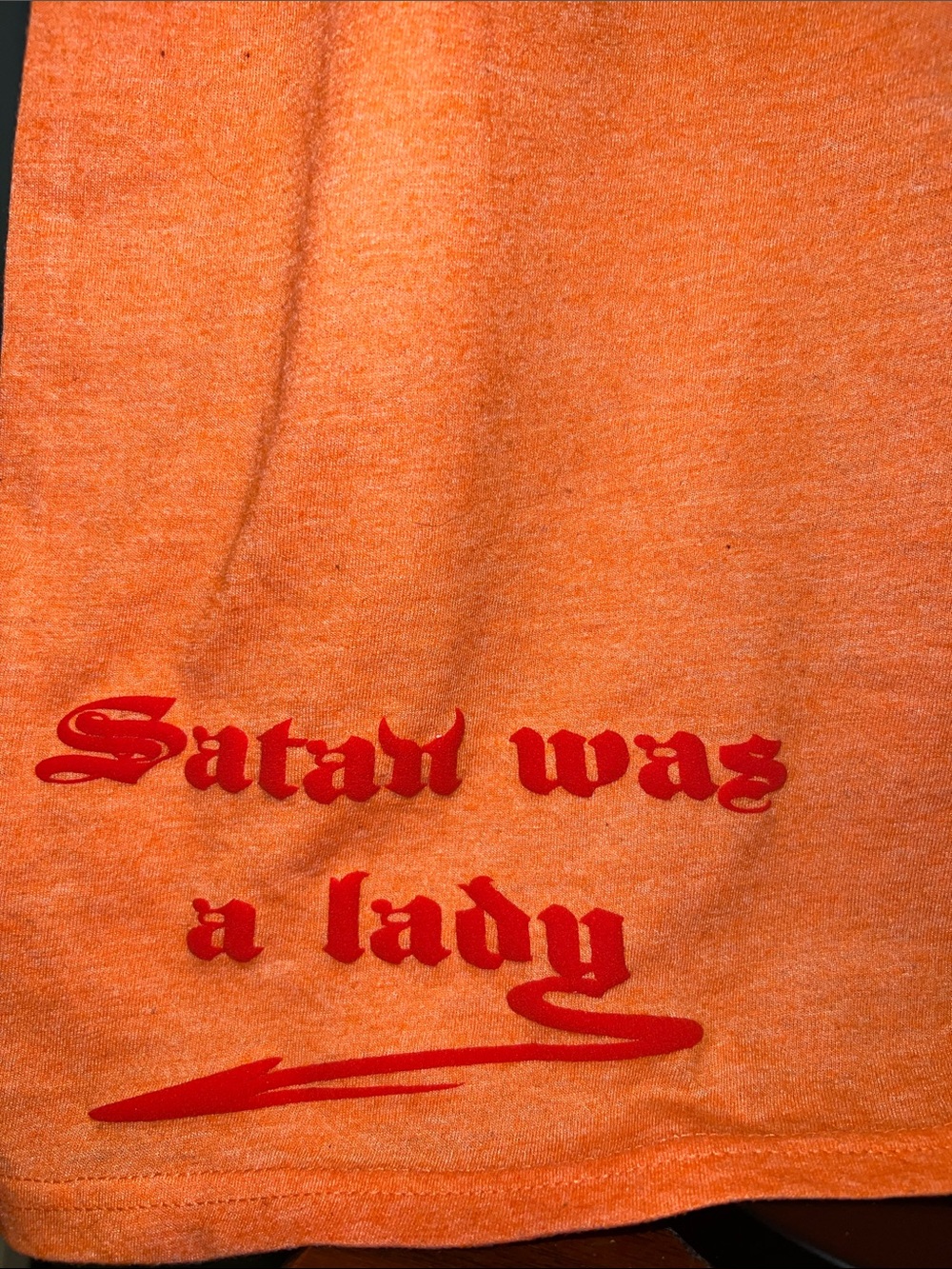 SATAN WAS A LADY fitted tee - Picture 2 of 5